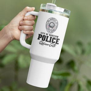 Personalized Police Officer Gift: 40oz Stainless Steel Tumbler