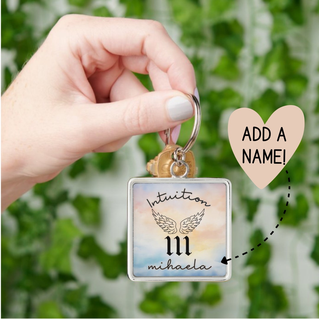 Angel Number 111 Keyring Spiritual Car Keychain Cute Divine Etsy