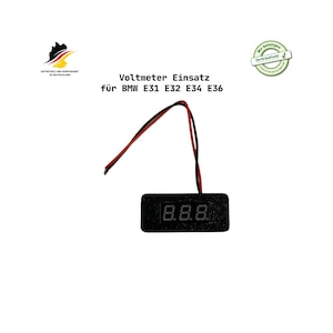 Voltmeterinzetstuk voor BMW E31 E32 E34 E36