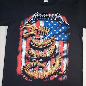 METALLICA US Promo Rare Vintage shirt from the 90&#39;s - 67cm x 51cm Original Graphic T shirt - M thrash metal vintage metallica shirt slipknot