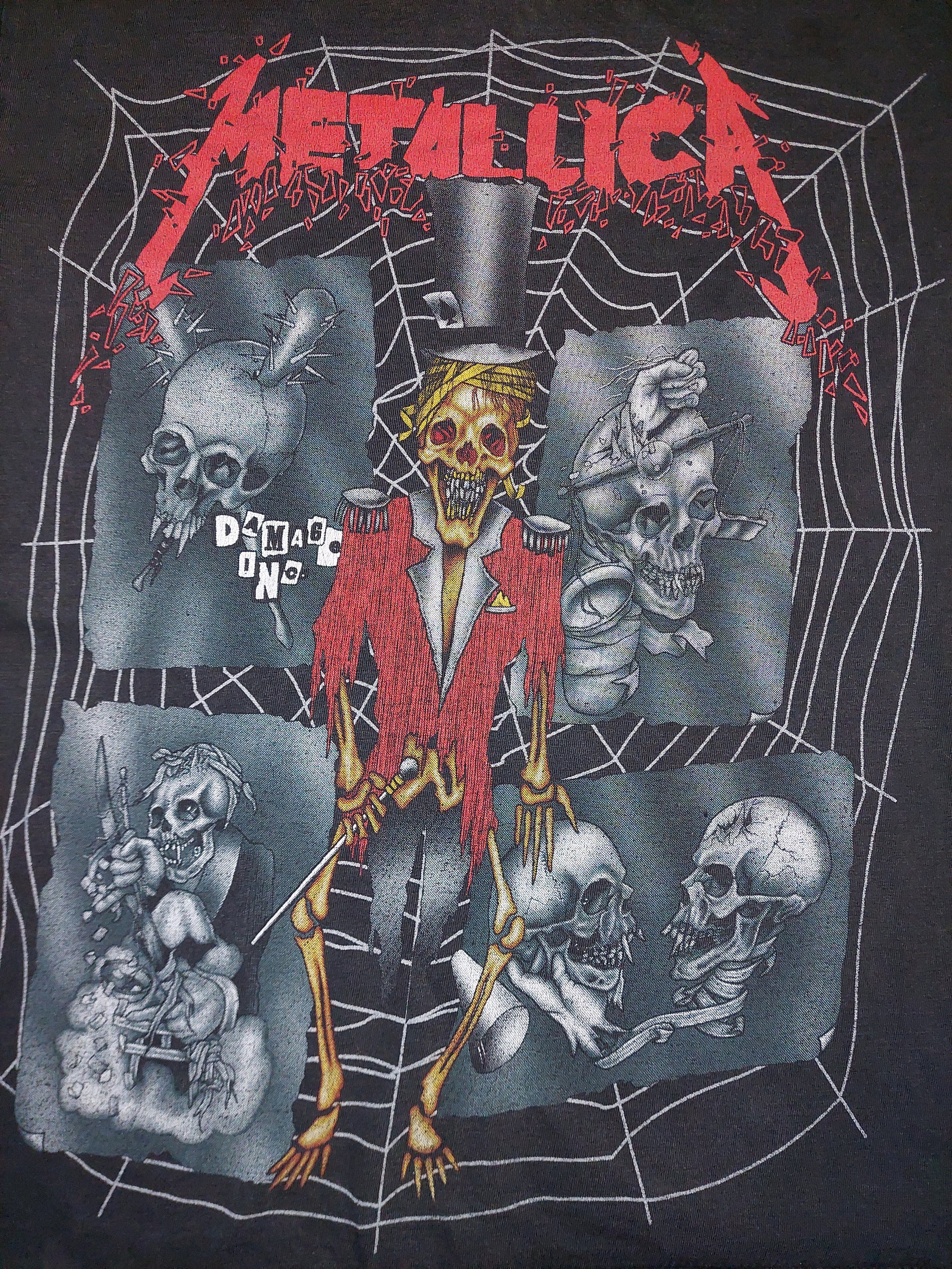 METALLICA DAMAGE Inc Unique 90s Rare Vintage Style Shirt Original