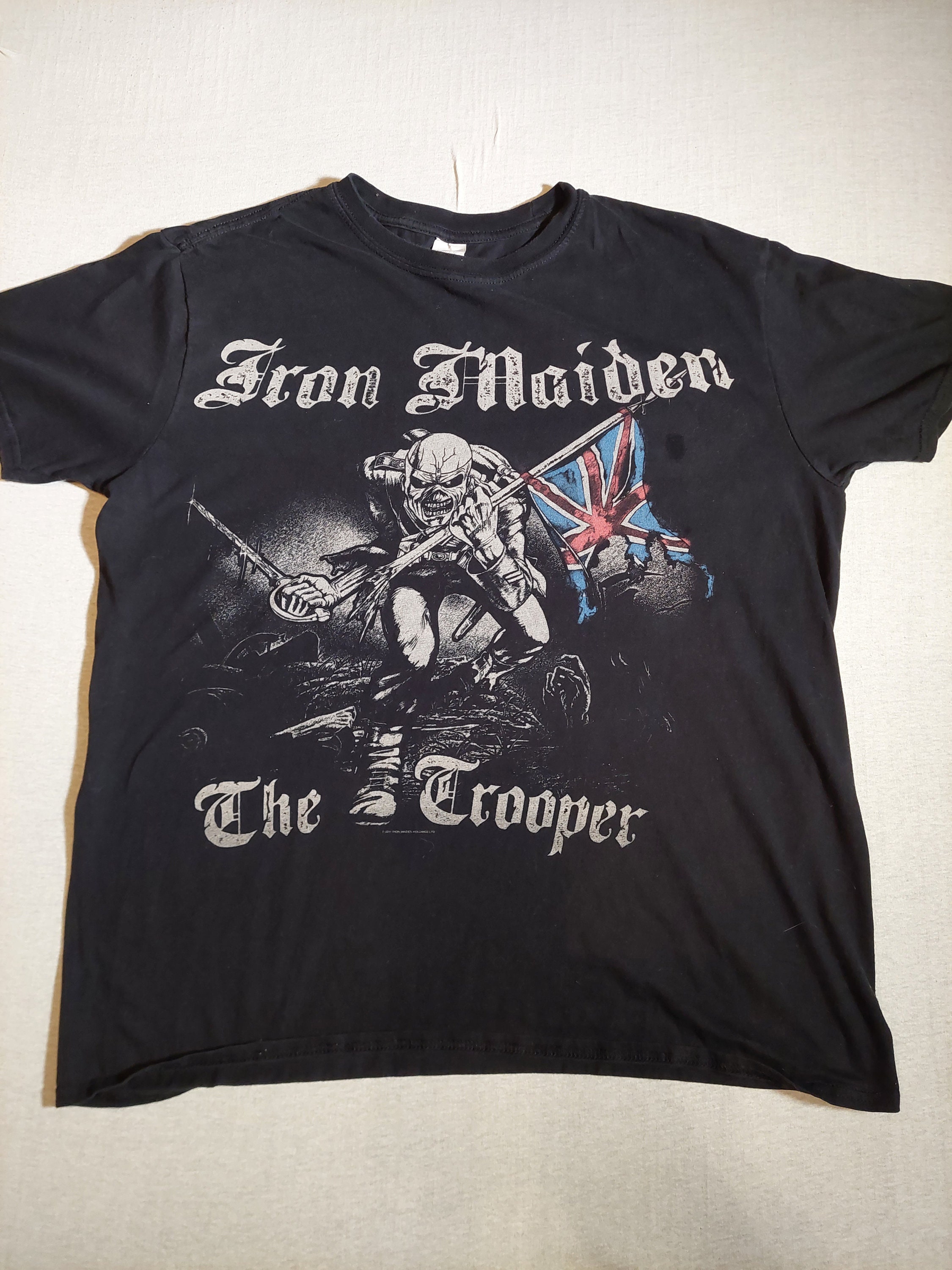 IRON MAIDEN TROOPER Big Print Promo Rare Vintage Shirt From 2011