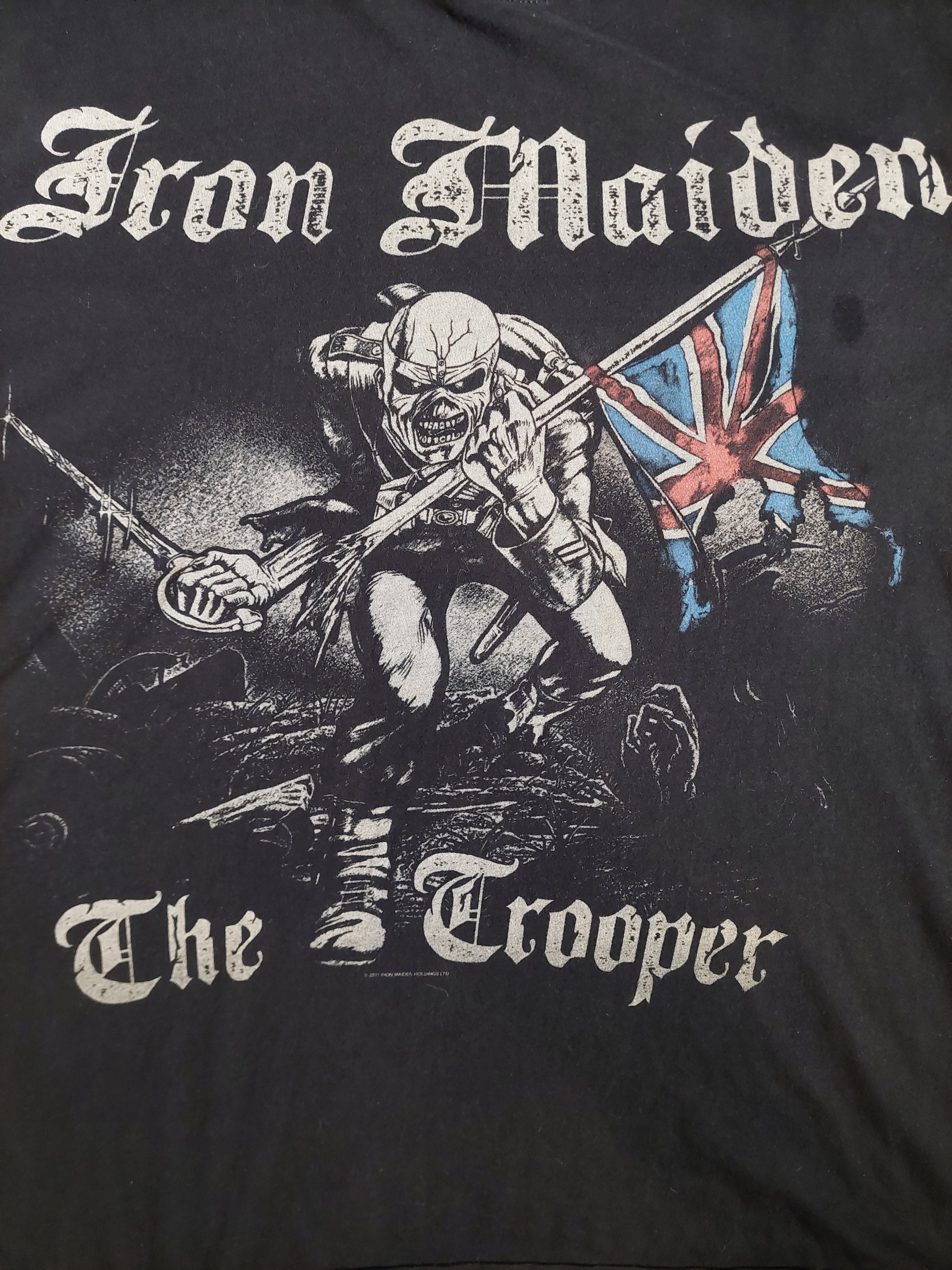 IRON MAIDEN TROOPER Big Print Promo Rare Vintage Shirt From 2011