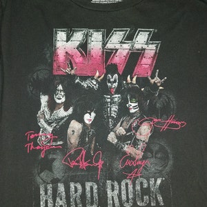 KISS - HARD ROCK Cafe Rare shirt from the 2000&#39;s - 72cm x 46cm Original Graphic T shirt - M vintage kiss shirt iron maiden shirt metallica