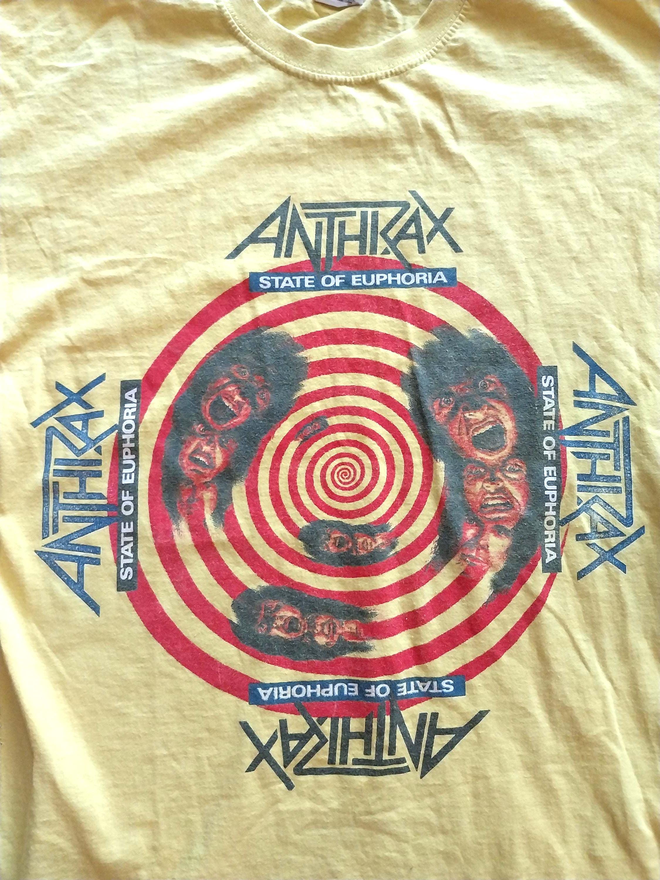 ANTHRAX レアシャツ S/M サイズ 67 cm x 46 cm オリジナルグラフィック 