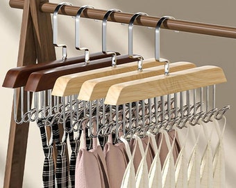 8 Hooks Bra Scarf Tie Belt Bag Strap Organizer Closet Storage Solution Practical Hanging Accessories Holder