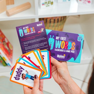 MES PREMIERS MOTS Cartes mémoire de My Mummy Teacher. Cadeau baby shower Activités ludiques pour bébé Développement du bébé Apprendre à compter Lire