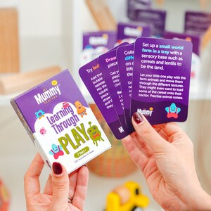 À partir de 2 ans, Cartes d'activités d'apprentissage par le jeu de MMT Play - Idées de jeux pour les tout-petits - Ressource éducative - Instructions de jeu pour les tout-petits - Idées de jeux