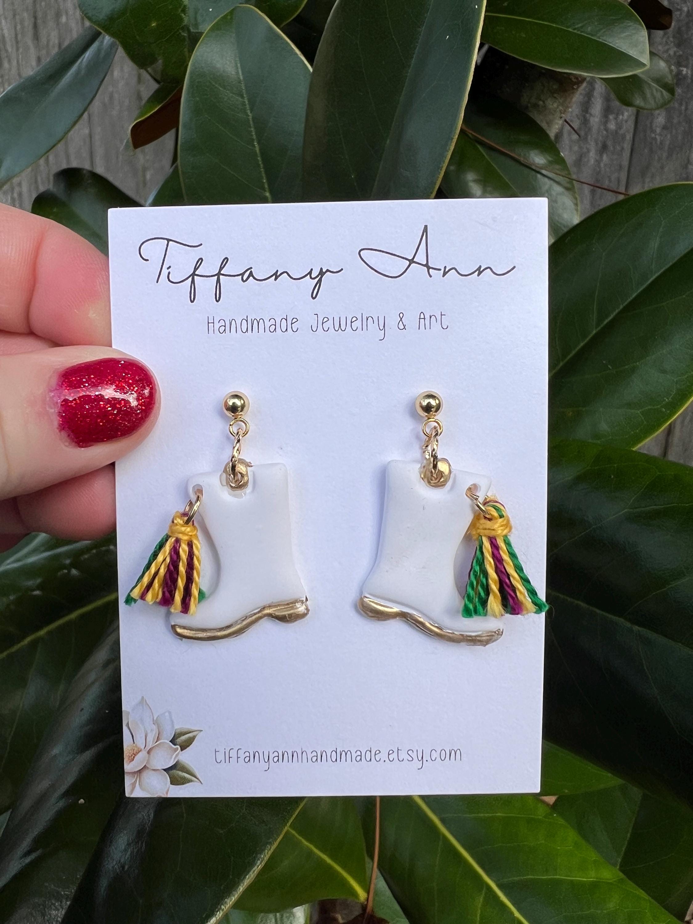 Mardi Gras Shoe Earrings main image 1