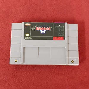 vintage Super Nintendo game cartridge