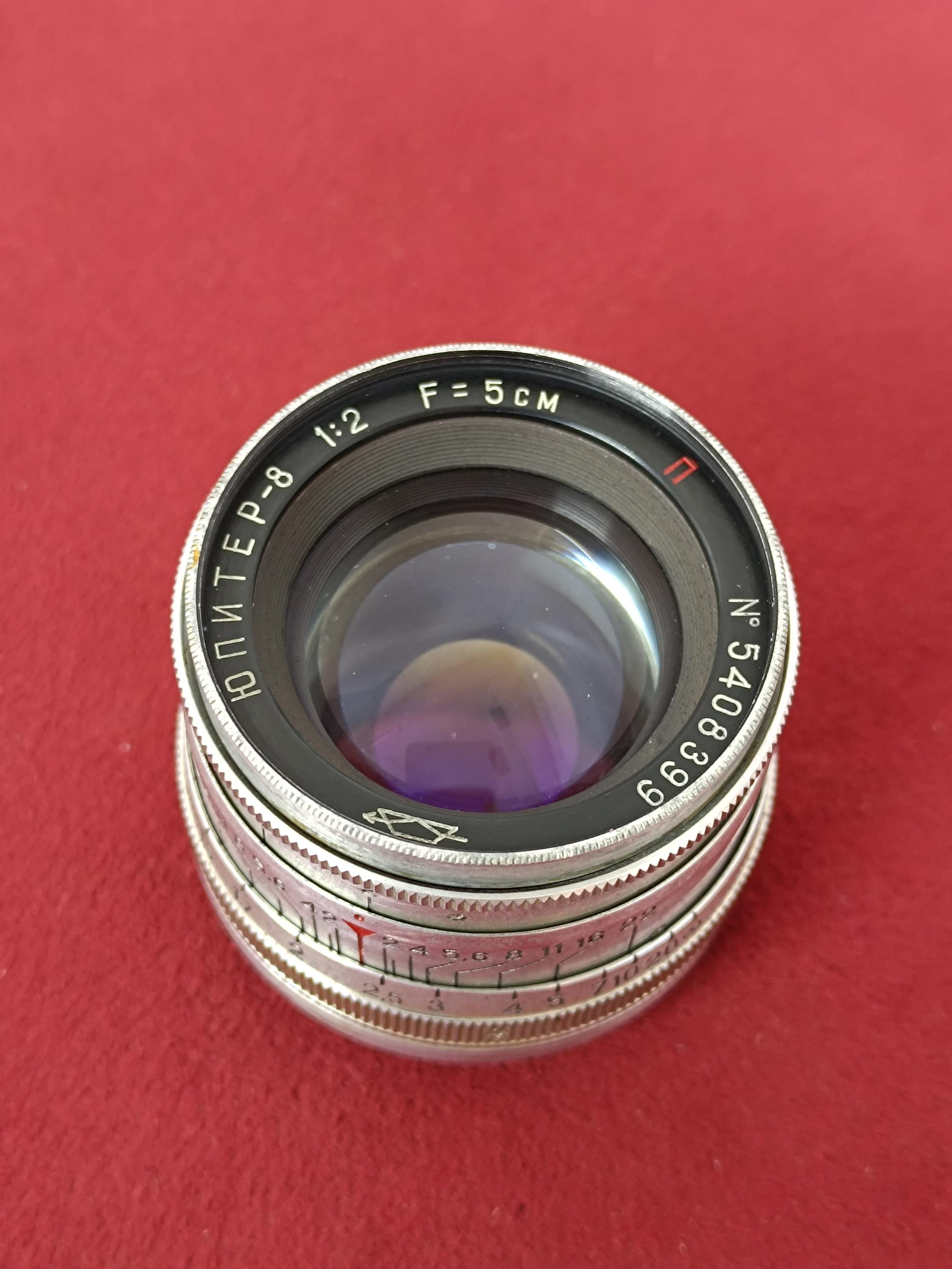 Sample Jupiter 50mm F2 Kiev-4 Jupiter-8M 50mm F2 With Leather Case