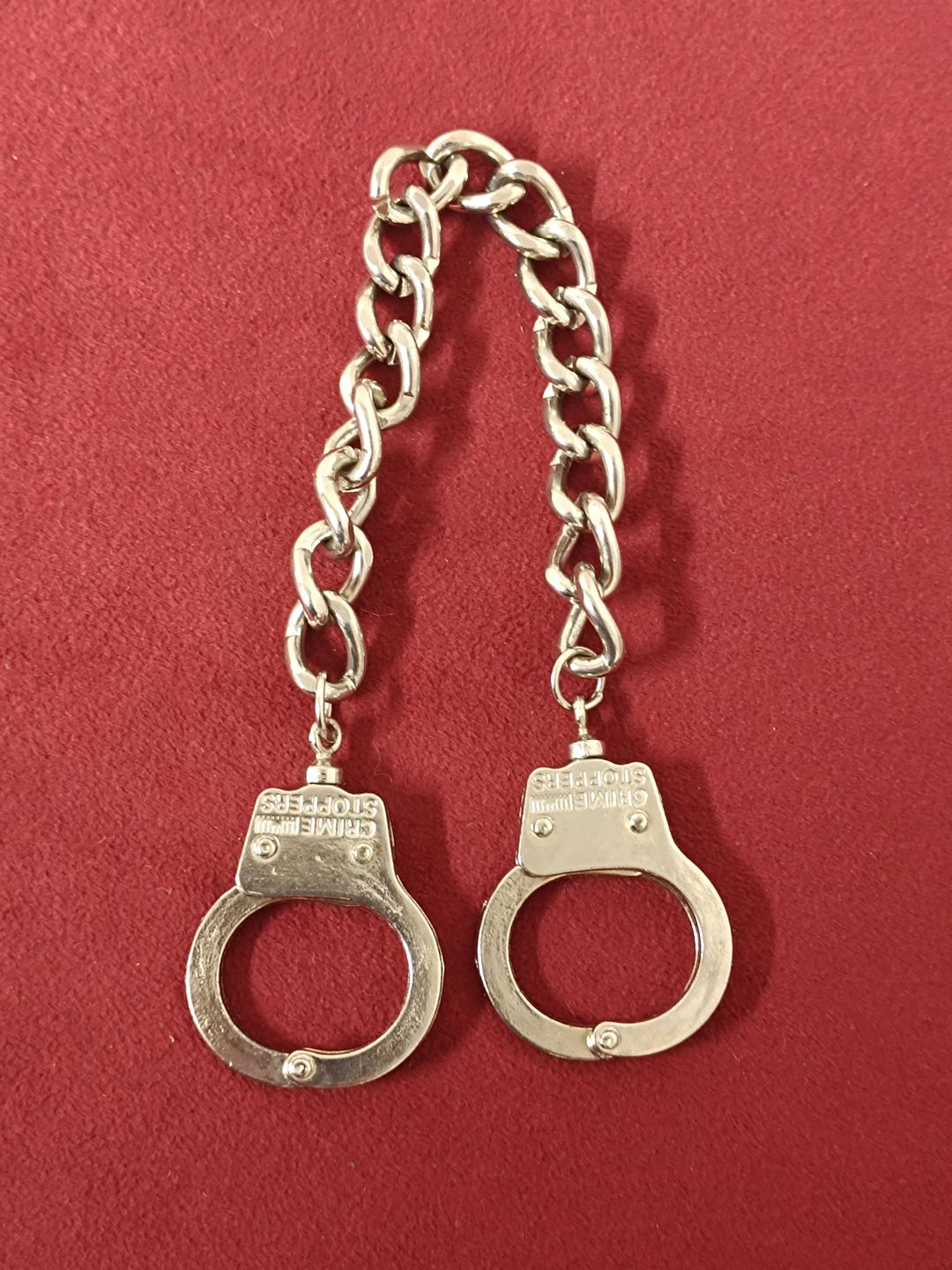 Handcuffs Key Chain Vintage Keychain Handcuffs, for Fingers - Etsy