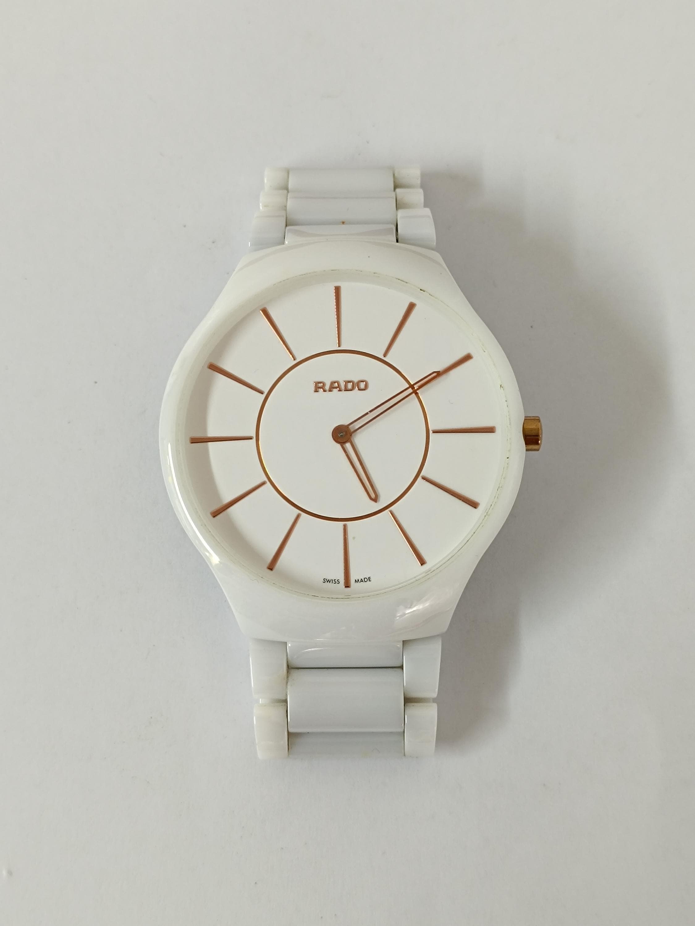 Rado Jubile Ceramica Blanco Oiritaly Reloj Quarzo Mujer Rado
