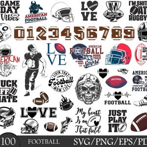 100 Football svg Bundle, Football shirt svg, Funny Football quotes Svg, Football Mom svg, Football shirt svg, Football font svg, Game Day