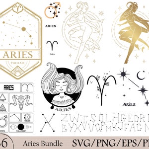 36 Aries Queen svg Bundle, Widder svg Bundle, Sternzeichen zward, Sternzeichen Zeichen svg, Widder Png, Widder Shirt, Cut Files, Astrologie