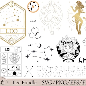 36 Löwe Königin Svg Bundle, Löwe Svg Bundle, Sternzeichen SVG, Sternzeichen Löwe, Leo Png, Leo Shirt, geschnitten Dateien, Astrologie