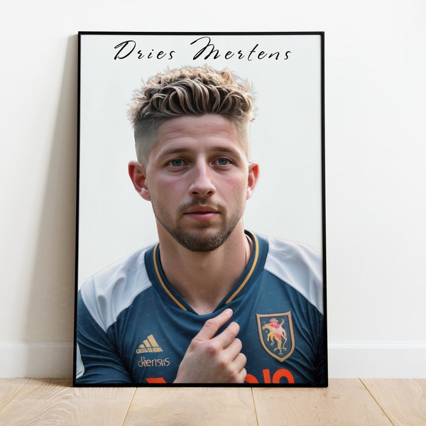 Dries Mertens Poster Fußball Galatasaray Poster Galatasaray Dekoration Geschenk Fußball Wall Art Dries Poster Mertens Süper Lig Turkey