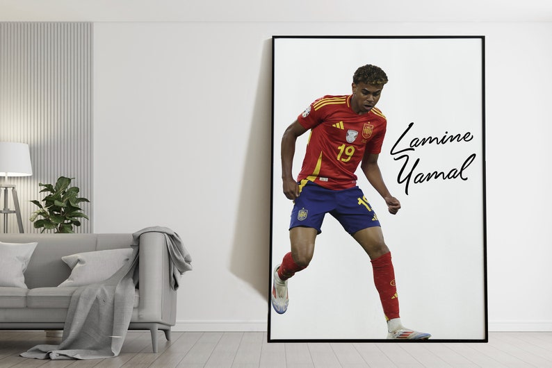 Lamine Yamal Poster Euro 2024 Spain Digital Poster Euro 2024 Poster
