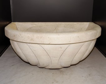 Marble Bath Sink trough washbasin Elegance Redefined for Your Bathroom Vanity