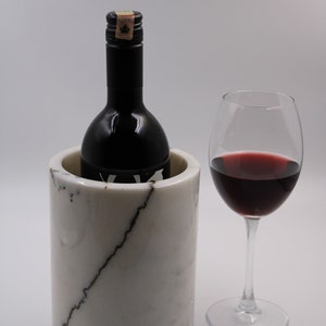Personalized Marble Wine Bottle Holder,Valentine&#39;s Day gift Wine Cork Holder, Wine Rack, Cylinder Vase, Utensil Holder, Spoon Holder  Hallow