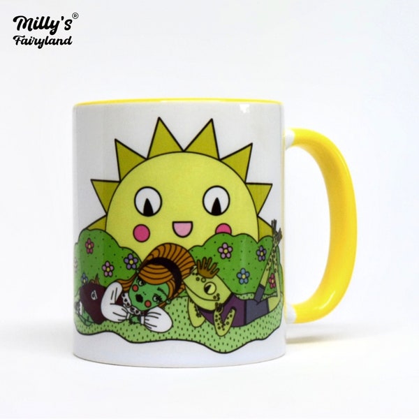 Milly's Fairyland® sunshine on my mind - Tasse mit Spruch