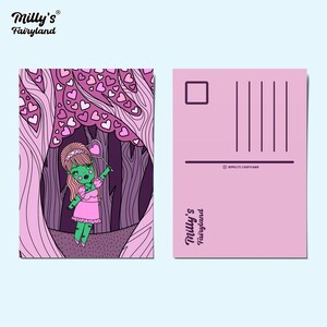Milly's Fairyland® diffonde l'amore - cartolina