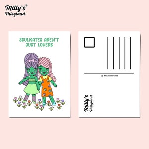 Les âmes sœurs de Milly's Fairyland® ne sont pas que des amants - carte postale