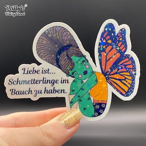 Milly's Fairyland® Schmetterling - Hologramm Glitzer Sticker