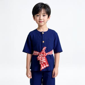 Set of Thai Traditional Mauhom Shirt For Kids
