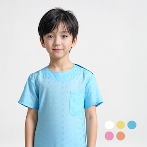 Thai Traditional Vintage Lace Cotton Shirt For Kids Boy (Size: SS-XXL)