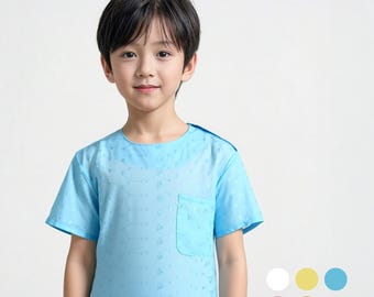 Thailändisches Vintage-Spitzen-Baumwoll-Shirt für Kinder (Größe: SS-XXL)