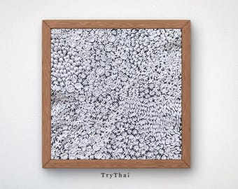 Handgefertigt bestickt The Pure White Handgefertigte Wohnkultur & Geschenk