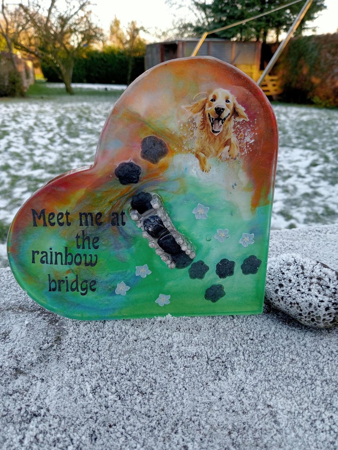 Handmade Rainbow Bridge Pet Memorial, Dog Loss Gift - Etsy UK