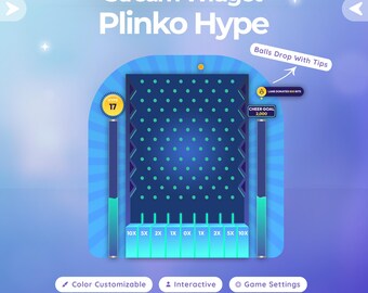 Plinko Twitch Widget – Interactive Donation Tracker with Hype Meter & Goal Overlay