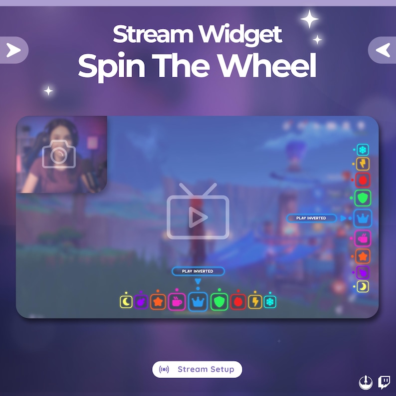 Spinning Wheel Widget – Neon Customizable Widget for Twitch ...