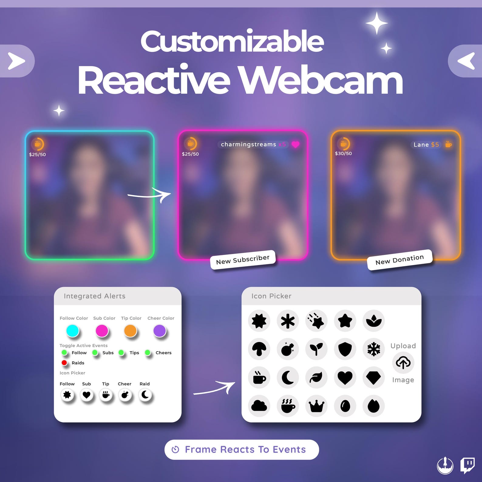 Chat Roulette Wheel – Neon Giveaway Interactive Widget for Twitch ...