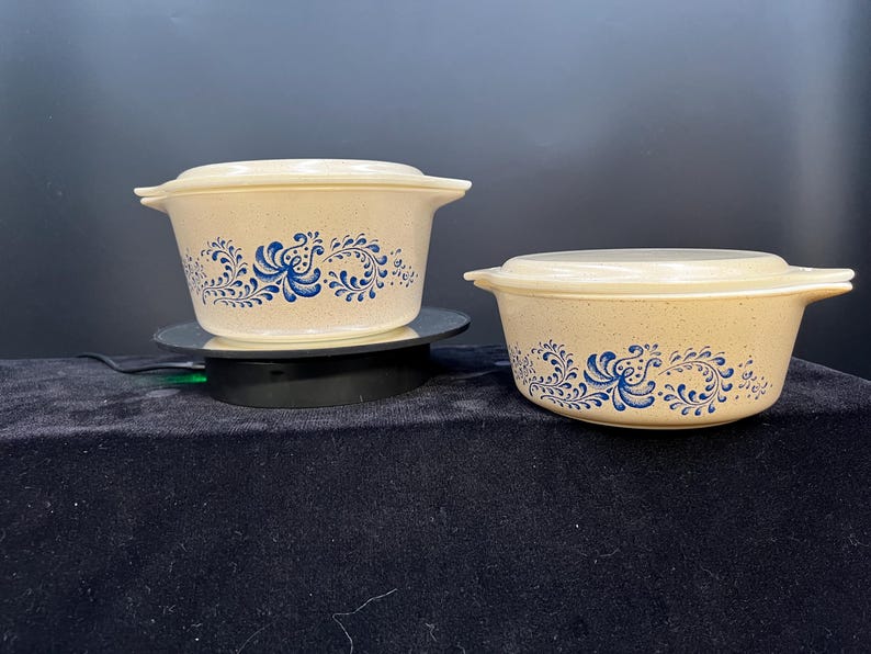 PYREX Homestead Tan & Blue (471, 472, 473, 502), Each Sold Separately ...