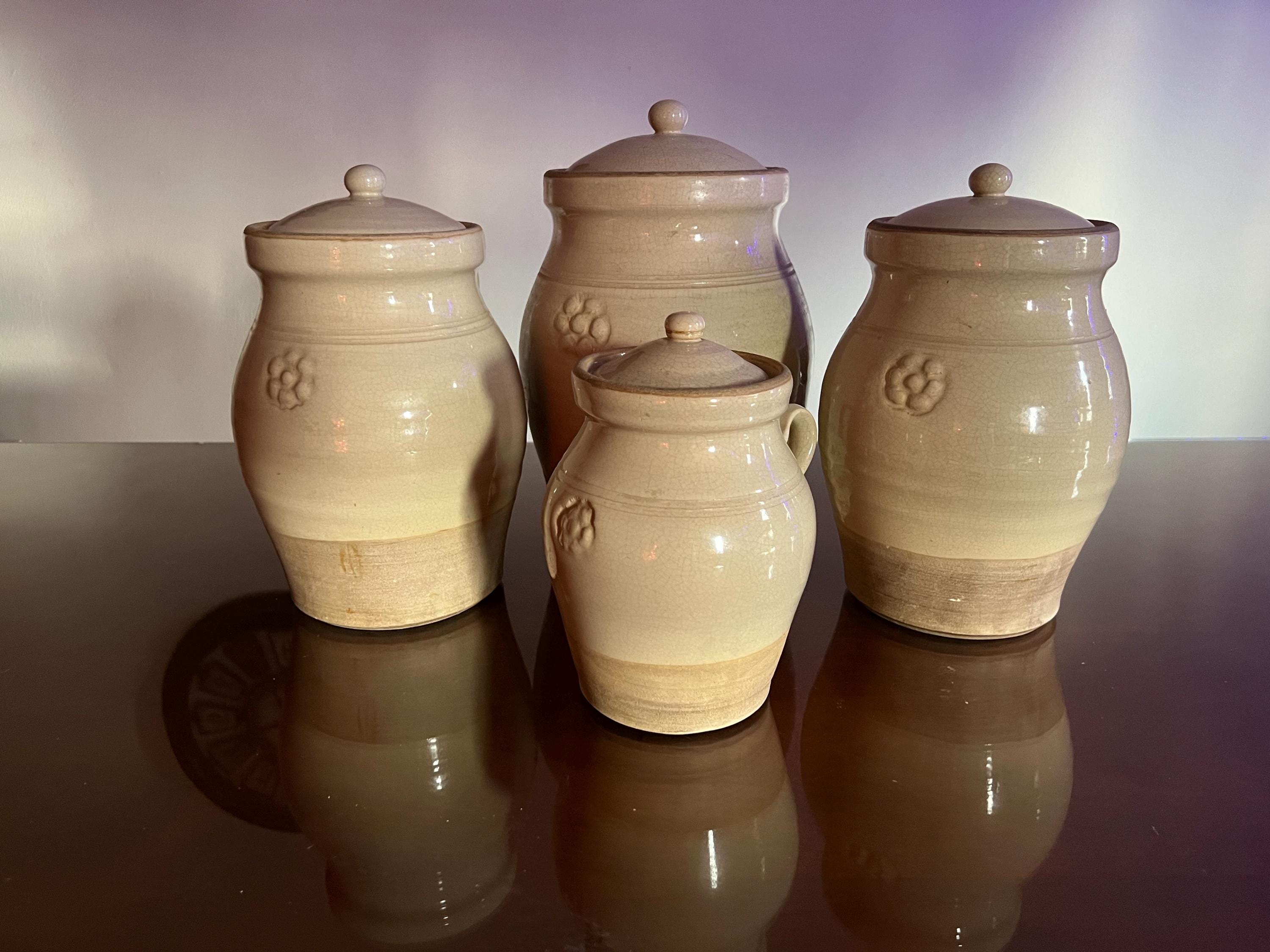 Rowe Pottery Canister Set - Etsy