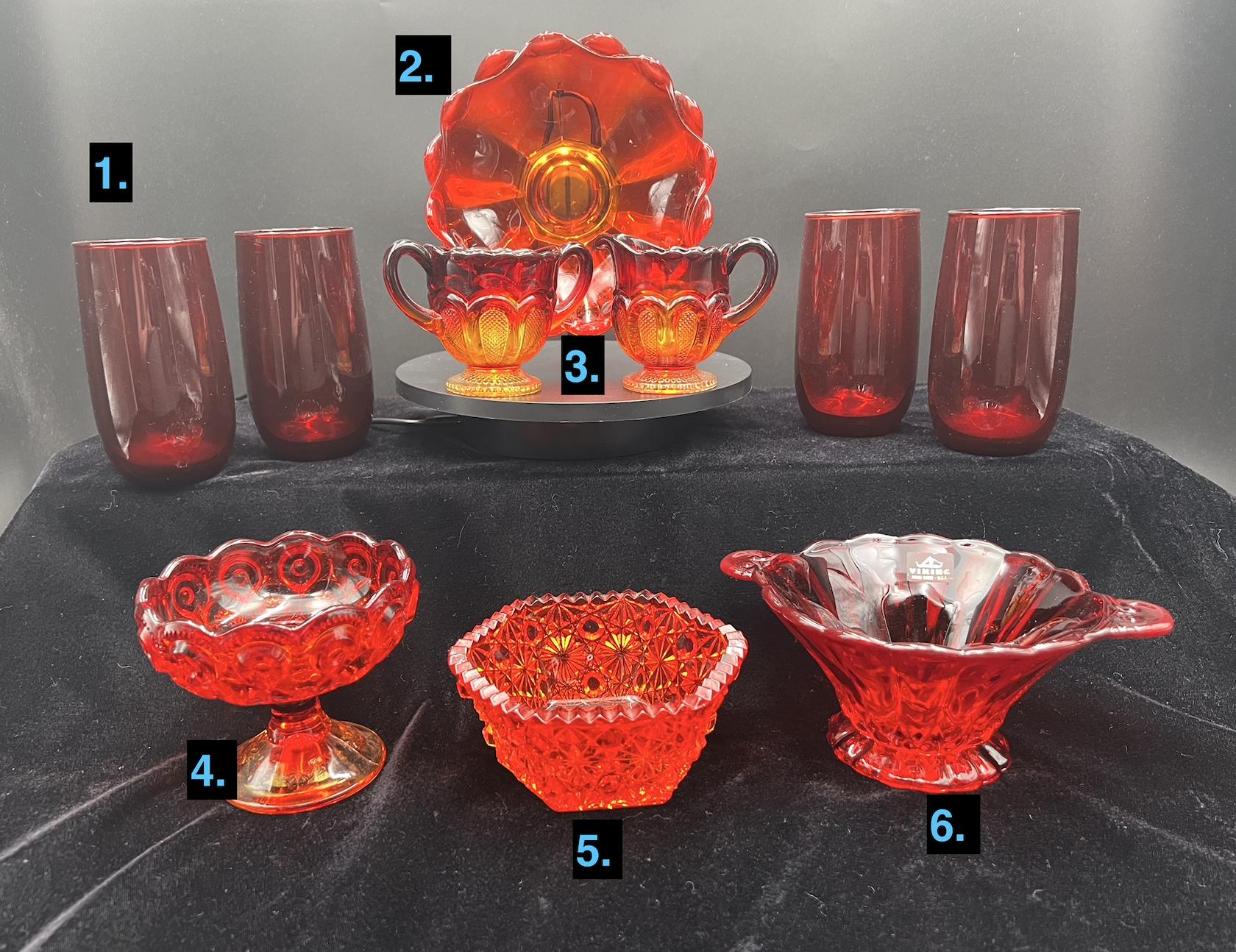 Red Viking Glass - Etsy