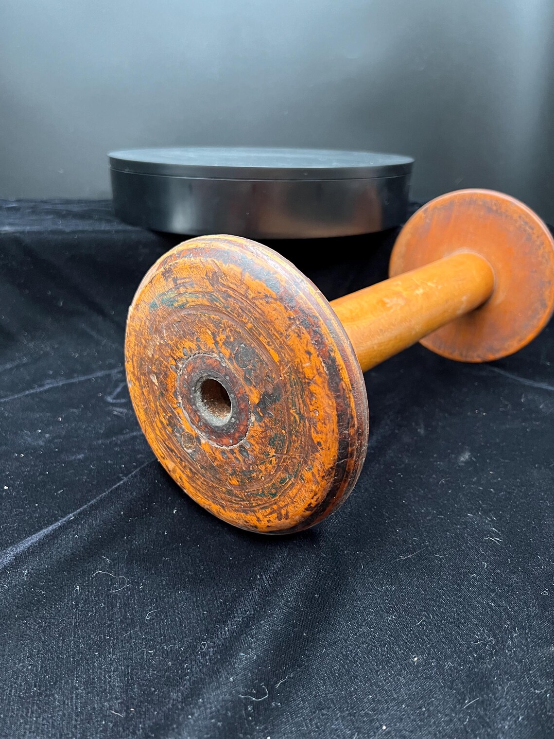 Antique Wooden Textile Spool. 14
