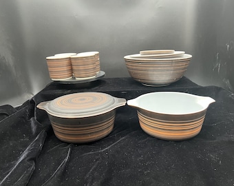 Set of 3 Vintage Pyrex Blue Stripe 401-403 Mixing Bowls - Etsy