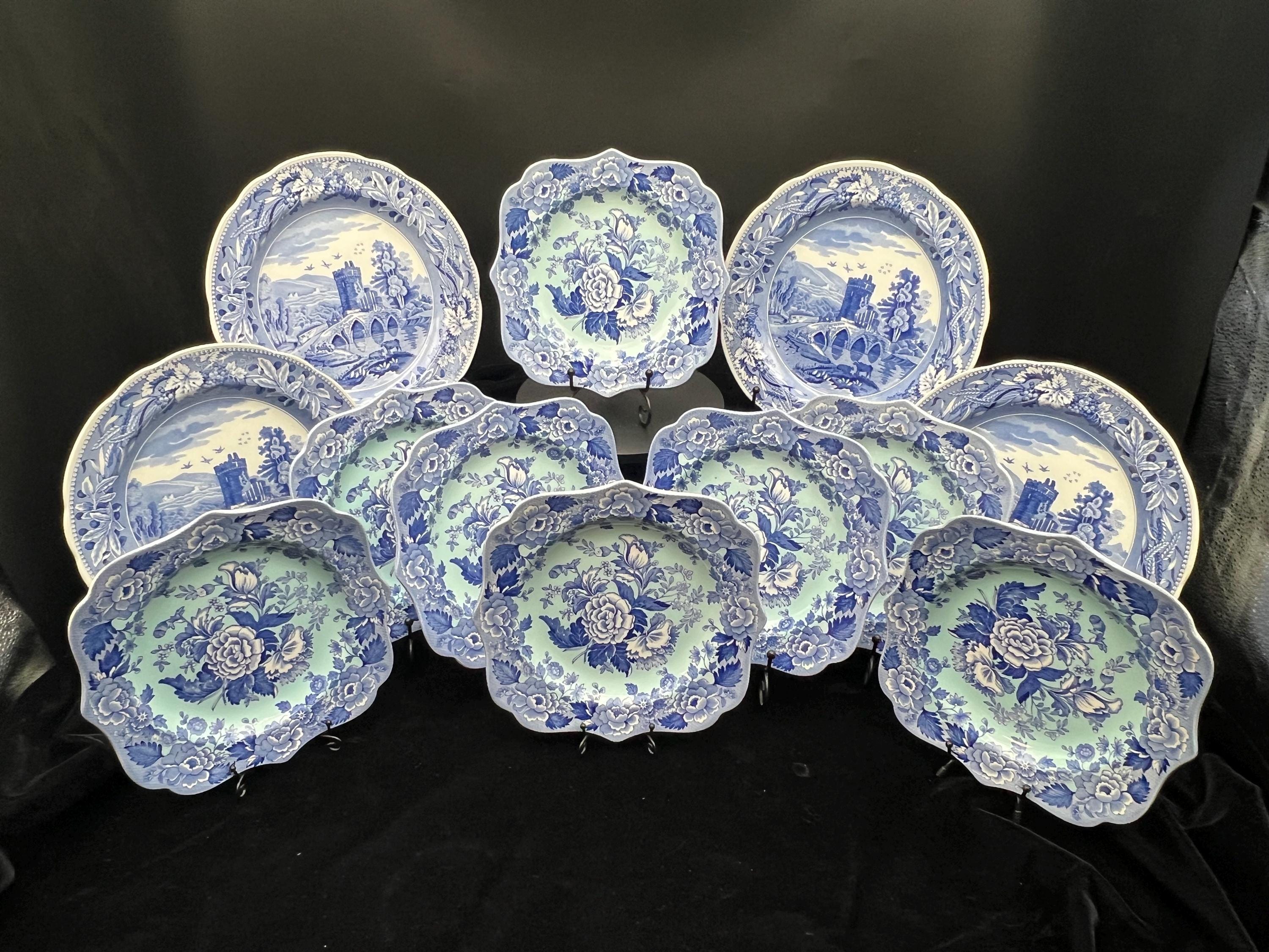 Spode Blue Room Salad Plates - Etsy