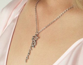 Custom Name Graduation Cap Necklace: Sterling Silver Grad Gift