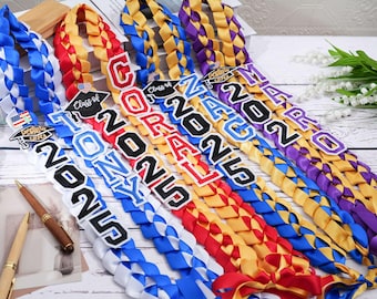 Custom 2025 Graduation Lei: Personalized Ribbon Garland