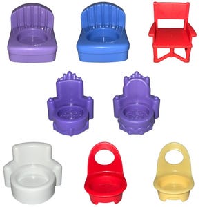 Fisher Price Little People Single Set Pieces- Chairs & Thrones