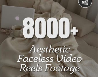 PLR MRR 8000+ Aesthetic Reels Videos Footage Vault For Instagram With Canva Templates