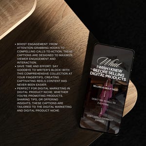 700 DFY PLR Vault Faceless Instagram Reels Captions: Szablon Canva do treści marketingowych (pobieranie cyfrowe) zdjęcie 5