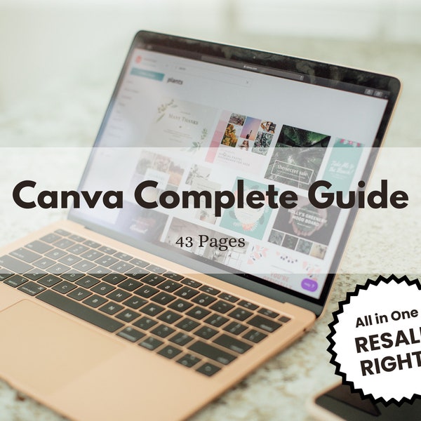 Ultimate Canva Crash Course Guide eBook - Master Canva with MRR / PLR / Resale Rights! Easy Rebrand and Sell - Instant Digital Download