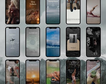 850 Wellness Holistic Coach Instagram Reels & Story Templates: Spiritual Healing (Canva, PLR, master resell rights)