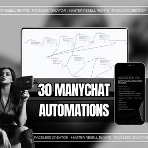 Done-For-You 30 VieleChat-Automation-Flow-Vorlagen Mit Lifetime Updates Master Resell Right PLR Verdienen Sie Geld online mit digitalem Marketing